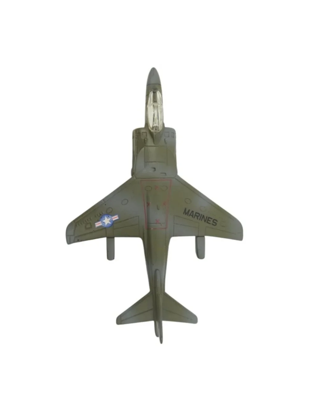 ERTL US Marines AV-8B Harrier Jet Diecast Vintage Model Military Airplane Toy